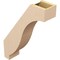 Ekena Millwork 5-inch W x 18-inch D x 24-inch H Baker Rough Cedar Woodgrain TimberThane Knee Brace, Primed BRCUR05X18X24BKRRCPR - alternate 3